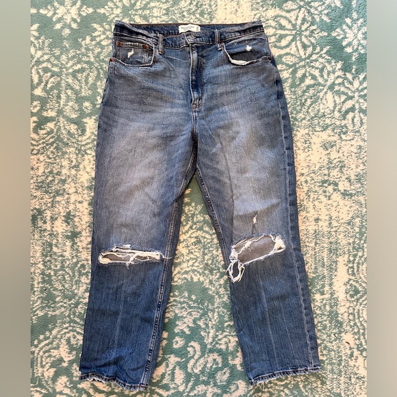Abercrombie & Fitch The Ankle Straight ultra high rise - Picture 1 of 3